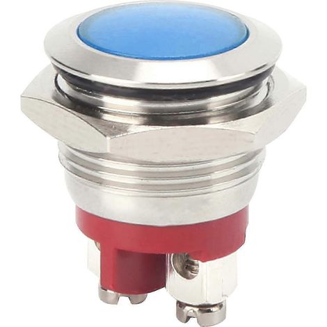 0,6 Zoll blaue LED-Anzeigeleuchte, wasserdicht gemäß IP66, flammhemmender Sockel, universelles Signal für Geräte, wasserfeste Kontrollleuchte, für Industrie und Haushalt (1/4)