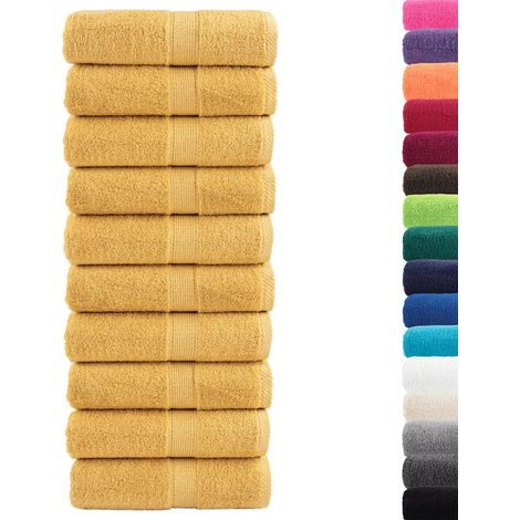 Serviettes d'invité de qualité supérieure SOLUND 10 pcs doré