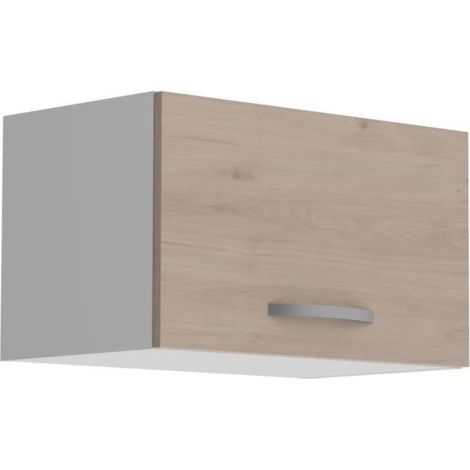 OSLO Meuble haut 1 porte - Décor Chene Jackson - L 60 x P 36 x H 35 cm (1/5)