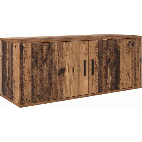 Maison Exclusive - Wandmontiertes TV-Regal Wandmontiert Altholz 1