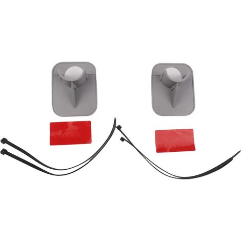 Lot de 2 supports de tuyau de piscine en ABS - Protection anti-torsion - Pour tuyaux de 26 à 38 mm - Support stable contre le pliage - Pour Intex (2 pièces, gris) (1/5)