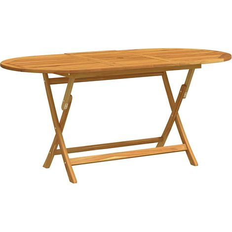 Maison Exclusive - Tavolo da Giardino Pieghevole 160x85x75cm Massello di Eucalipto (1/5)
