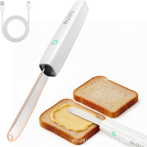 Couteau à Beurre Chauffant – Rechargeable, Sans Fil – Ramollit le Beurre Froid (1/5)