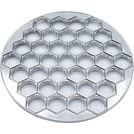 Moule À Ravioli - Aluminium Alimentaire - 37 Alvéoles - Diamètre 25 Cm - Pour Cuisine Maison Et Professionnelle - 1 Pièce (1/5)
