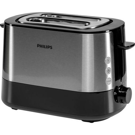 Philips Viva Collection HD2637/90 Toaster schwarz (1/4)