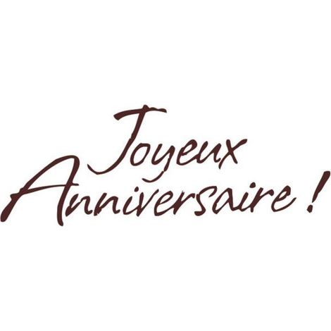 Graine Créative - Tampon en bois Joyeux anniversaire