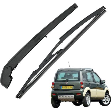 Bras Essuie Glace Arrière et Balai Essuie Glace, Arrière de Bras d'Essuie-Glace en Caoutchouc Naturel Toutes Saisons Kit Remplacement pour FIAT Panda 169 2003-2010 (1/5)