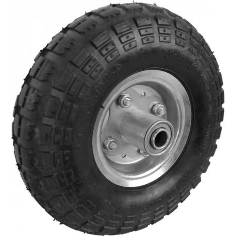 Roue gonflable pour chariot 26 x 8 cm - Axe 20 mm - Linxor (1/3)