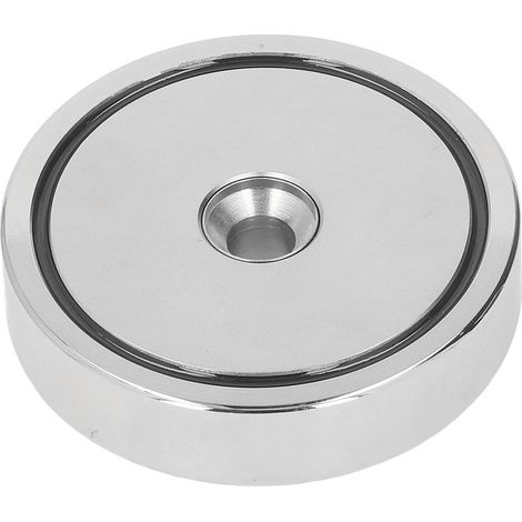 Disque magnétique rond à trou fraisé NdFeB, acier inoxydable plaqué nickel, aimant A135 600kg (1/5)