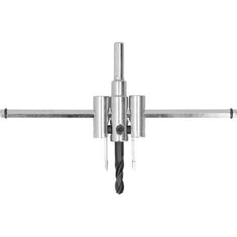Kit de scie cloche réglable pour bois, foret à trous ronds, outils de bricolage pour le travail du bois, 40-200 mm (1/5)