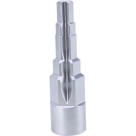 Clé pour radiateurs, clé à molette pour radiateurs, clé pour vannes de radiateurs à 5 étages, clé étagée avec douille carrée, cliquet 1/2 pouce pour radiateurs (1/5)