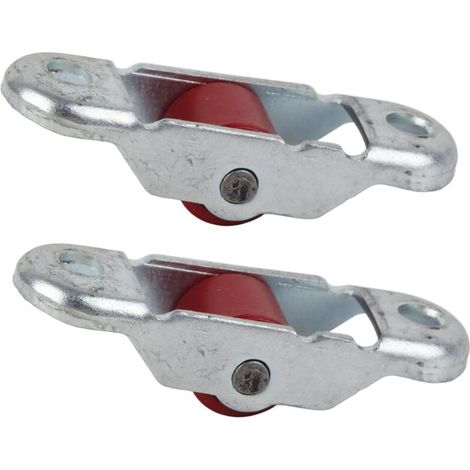 Schiebetür-Fensterrolle, geräuscharme Rolle, einzelnes Kunststoffrad mit 12-mm-Sockel, 10 Stück - Crezuo