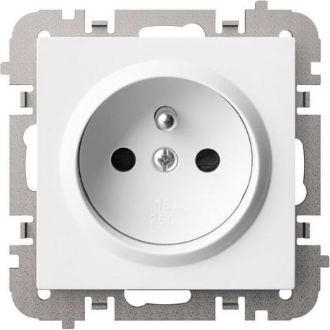 Santra 2P+Z Steckdose ohne Rahmen, Unterputz, weiß 4133-10