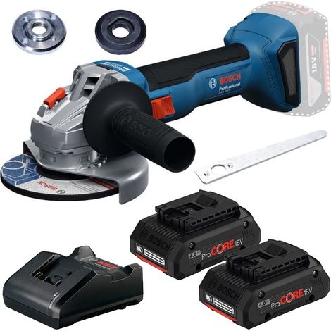 Bosch GWS 18V-8 125 18v 125mm Brushless Angle Grinder GWS18V8 + 2x 4Ah Pro Core (1/3)