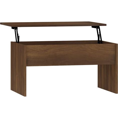 Maison Exclusive - Couchtisch Braun Eichen-Optik 80x50,5x41,5 cm (1/5)