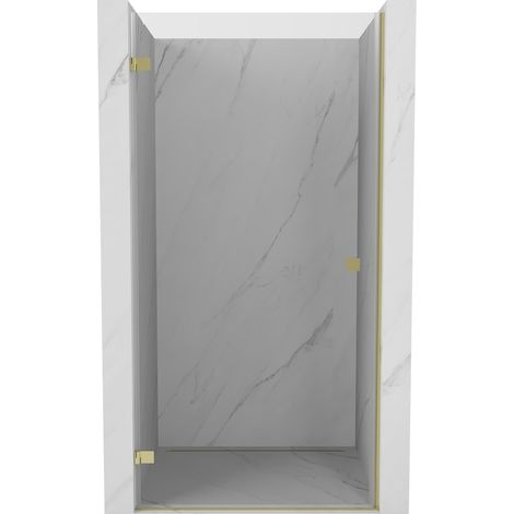 Mexen Lunar-B porte de douche pivotante gauche 75 cm, transparent, or - 832-075-000-50-00-L (1/5)