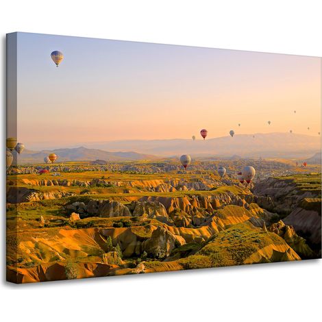 Leinwanddruck Natur Ballonfahrt Türkei 90x60