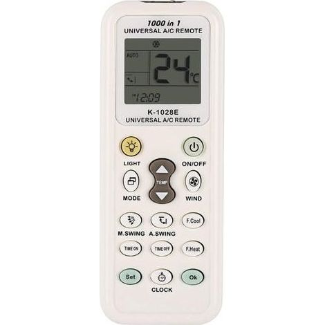 Télécommande Universelle climatiseur pour LG Gree Midea Toshiba Haier Daikin Hitachi Sharp Panasonic Samsung Sanyo Hisense Fujitsu Whirlpool et Plus de 1000 Marques contrôleur de climatisation (1/5)