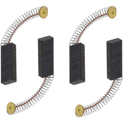 2 paires de balais de charbon moteur 6x11x30mm pour meuleuse d'angle rotative, perceuse circulaire, perceuse électrique, pièces de rechange, accessoires de remplacement, noir et or