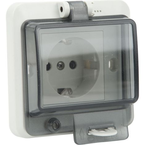 Prise étanche encastrée de type allemand IP66, 250 V, 16 A (1/5)