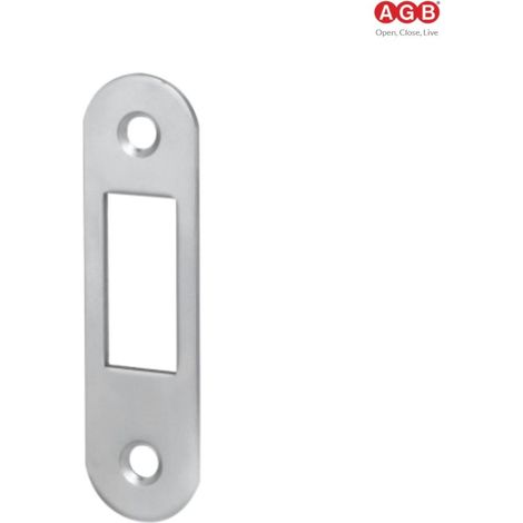 INCONTRO PER SERRATURA A GANCIO AGB MOD. 701 MM. 22 X 82 CROMATO OPACO