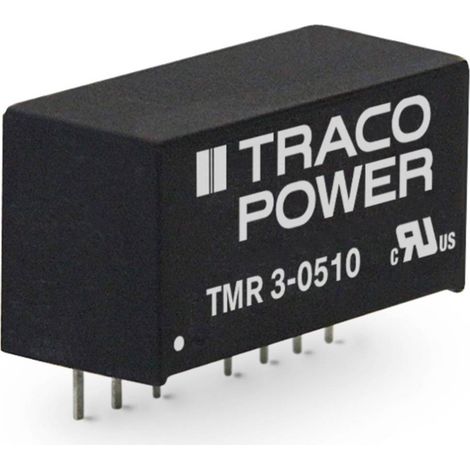 TracoPower TMR 3-0511 Convertitore DC/DC da circuito stampato 5 V/DC 5 V/DC 600 mA 3 W Num. uscite: 1 x Contenuto 1 pz. (1/4)