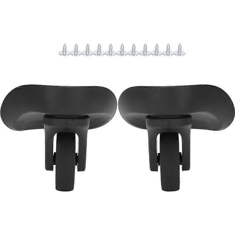 20241 Paire de roues universelles silencieuses à une rangée pour coffre de rangement/valise/bagage d'extérieur
