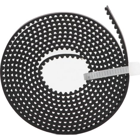 Courroie de distribution ouverte imprimée en 3D, flexible, stable, silencieuse et résistante à l'usure, en caoutchouc pour Ender 3, 10 m / 33 pi, 6 mm / 0,24 po