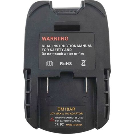 Adaptateur batterie lithium-ion DM18AR pour conversion perceuse Ridgid/AEG 18V (1/5)