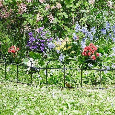 Smart Garden Easy Fence Wire Path Border Lawn Plant Beds Edging 3m Total x 0.2m (1/2)