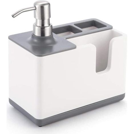 Rack Kitchen Liquid Soap Dispenser with Storage Shelf