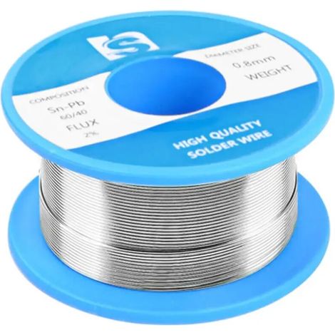 Noyau de fil à souder à Point de fusion bas 50g, rouleau de fil à souder de haute pureté pour le soudage des composants électroniques des pieds, 60/40