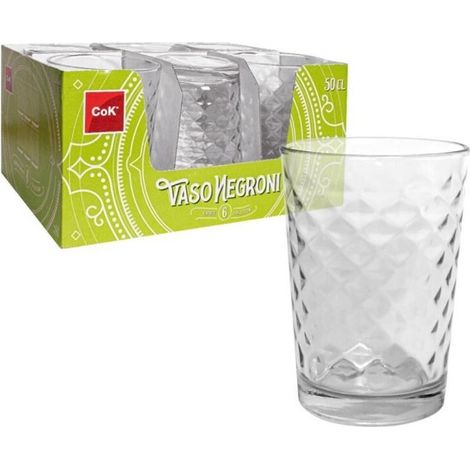 Set 6 Bicchieri da Tavola in Vetro Negroni 50 cl (1/2)