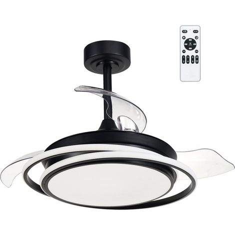 Ventilador de techo LED Antila Mini Negro 45W 4000 Lm CCT (1/5)