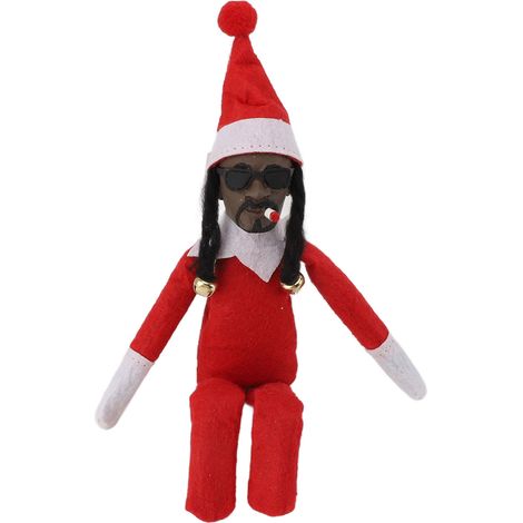 Poupée elfe noire de Noël en résine et feutrine, jouet hip-hop, décoration de Noël pour la maison, les fêtes, le porche, le bureau, les festivals C1 (1/5)