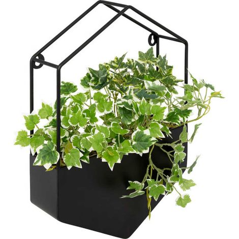 Plante Artificielle à Suspendre "Curt" 35cm Noir (1/5)