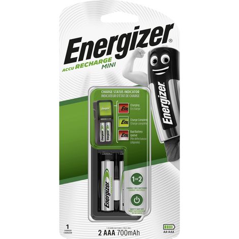 Energizer Mini Charger inkl. 2-Micro AAA Akkuladegeräte