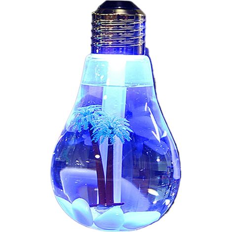 Humidificateurs d'Air pour la Chambre à Coucher,400ml USB Portable Spray Petit Humidificateur  Design Ampoule Rechargeable Purificateur Diffuseur Pour Bureau Chambre Voiture Bureau Voyage Salle De Sé