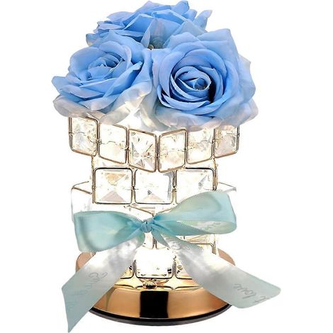 Lampe de table Crystal Rose, 3 couleurs, intensité variable, cube magique, rose, lumière d'ambiance créative, décoration de chambre, cadeau lumineux (1/5)