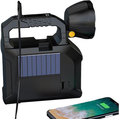 Torche LED Rechargeable Lanterne de Camping Solaire avec (1/5)