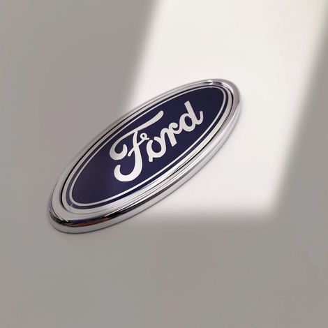 (145 mm Ford SL-BL) - Emblème de voiture 145 mm pour calandre avant et capot arrière, logo décoratif, compatible avec Ford SL-BL. (1/2)