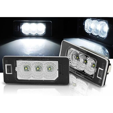 Paire feux de plaque BMW E90/F30/F32/E39/E60/F10/X3/X5/X6 Led-41050423 (1/3)