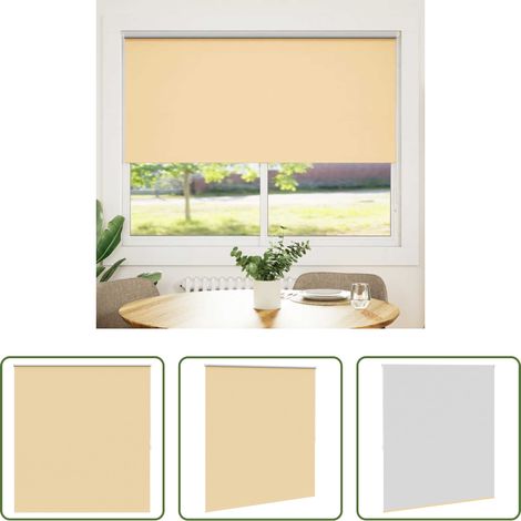 vidaXL Rollo - Verdunkelungsrollo 164,4 x 175 cm, Stoffbreite 160 cm, Beige (1/5)