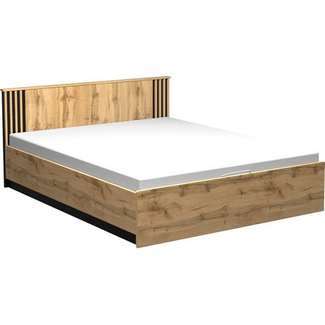 Cama Tenodeu 127 , Doble, 160x200, Aglomerado laminado, Somieres, 167x208x83cm (1/3)