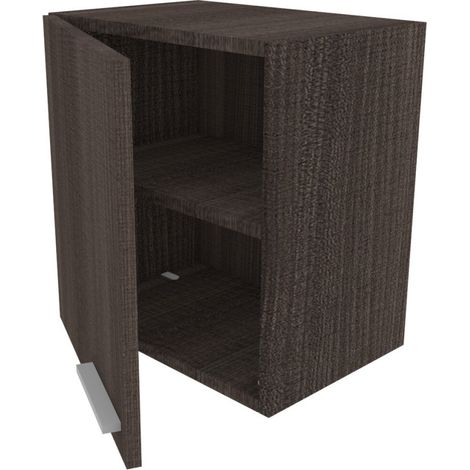 Libreria pensile moderna con anta - Design minimalista e montaggio rapido - Olmo jerez scuro