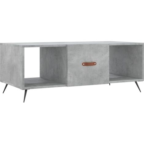 Maison Exclusive - Tavolino Salotto Grigio Cemento 102x50x40 cm Legno Multistrato