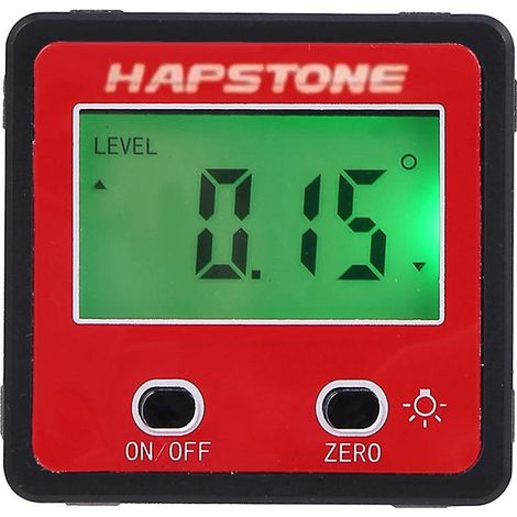 HAPSTONE Horizontalwinkelmesser, digitales Neigungsmessgerät, elektronische Wasserwaage, magnetischer Sockel, Messung bis