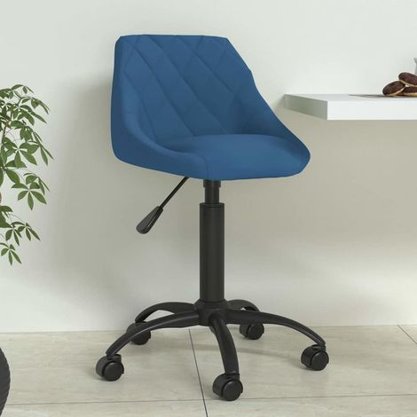 vidaXL Silla de comedor de terciopelo azul (1/5)