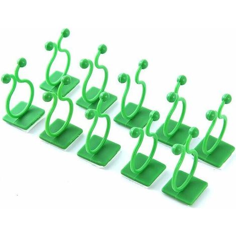 Supports pour plantes grimpantes, crochets de fixation 1,8 x 1,9 x 3,9 cm, lot de 10 (G) (1/5)