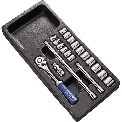 Clés et douilles expert 3/8 socket set cliquet articulé (1/2)